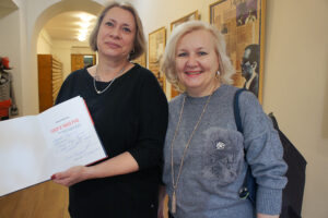 С Анастасией Гай, директором Санкт-Петербургской Театральной библиотеки